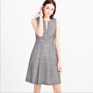 J. Crew black and white eyelet dress